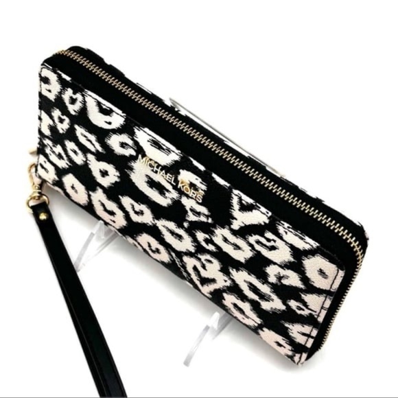 Michael Kors Large Continental Wallet Wristlet Black Multi - Picture 6 of 9